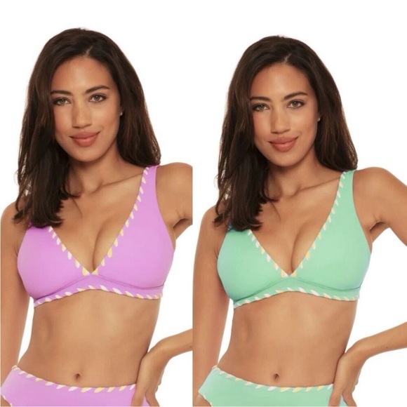 Becca Camille Reversible Bralette Bikini Top Small - Picture 1 of 7